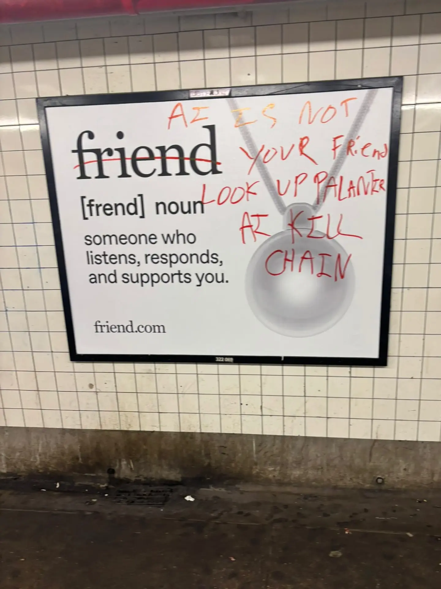 <s>friend</s>AI IS NOT YOUR FRiend LOOK UP PALANTIR AI KILL CHAIN