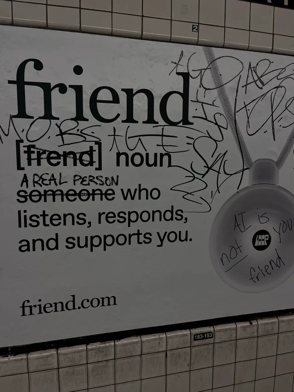 <s>[frend]</s>
<s>someone</s>A REAL PERSON
AI is <u>not</u> your friend