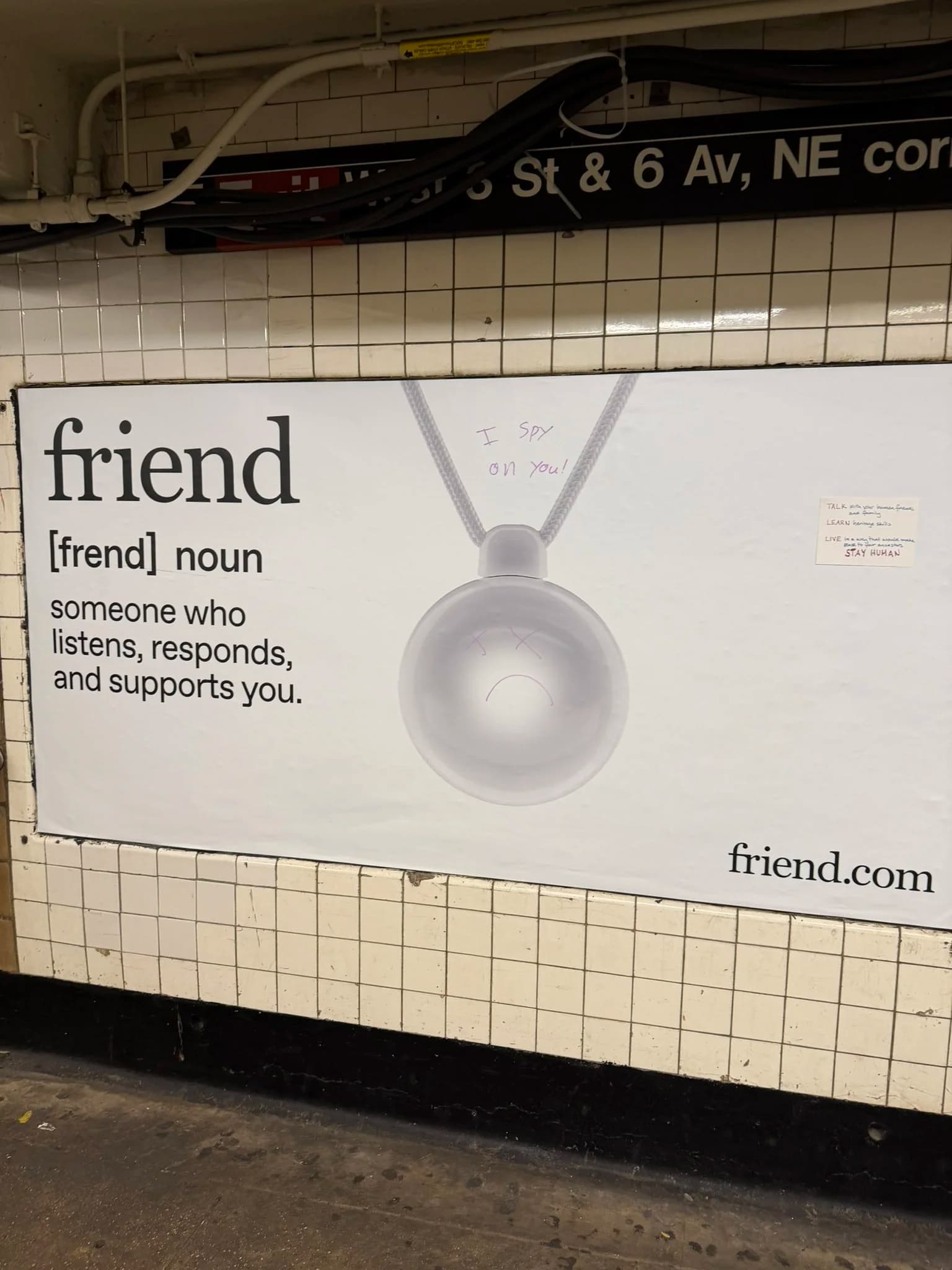 I SPY ON YOU!
**TALK** with your human friends and family
**LEARN** heritage skills
**LIVE** in a way that would make sense to your ancestors
**STAY HUMAN**
😵